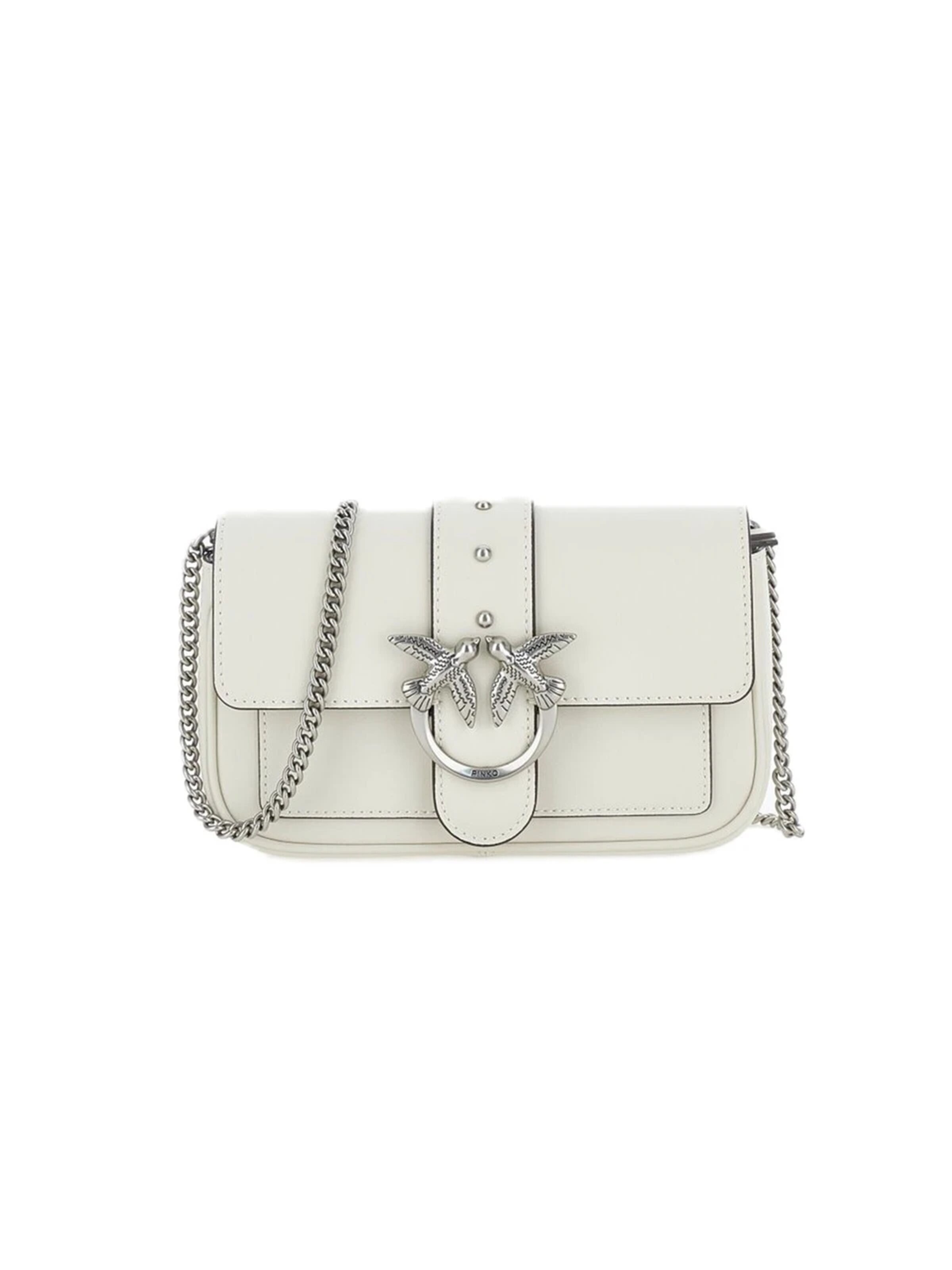 Borsa a tracolla '100061 A0F1' di PINKO in bianco: frontale