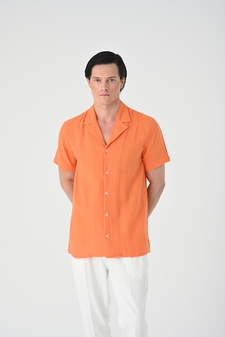 Antioch - Ajuste confortable Camisa en naranja: frente