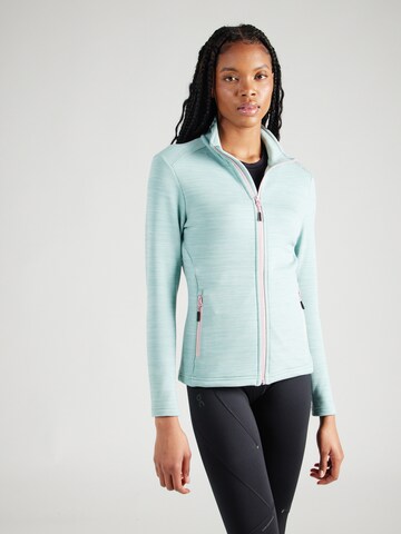 CMP Athletic Fleece Jacket in Green: front