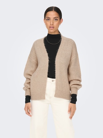 JDY Strickjacke 'DINEA' in Beige: Vorderseite