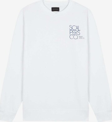Scalpers Sweatshirt in Wit: voorkant