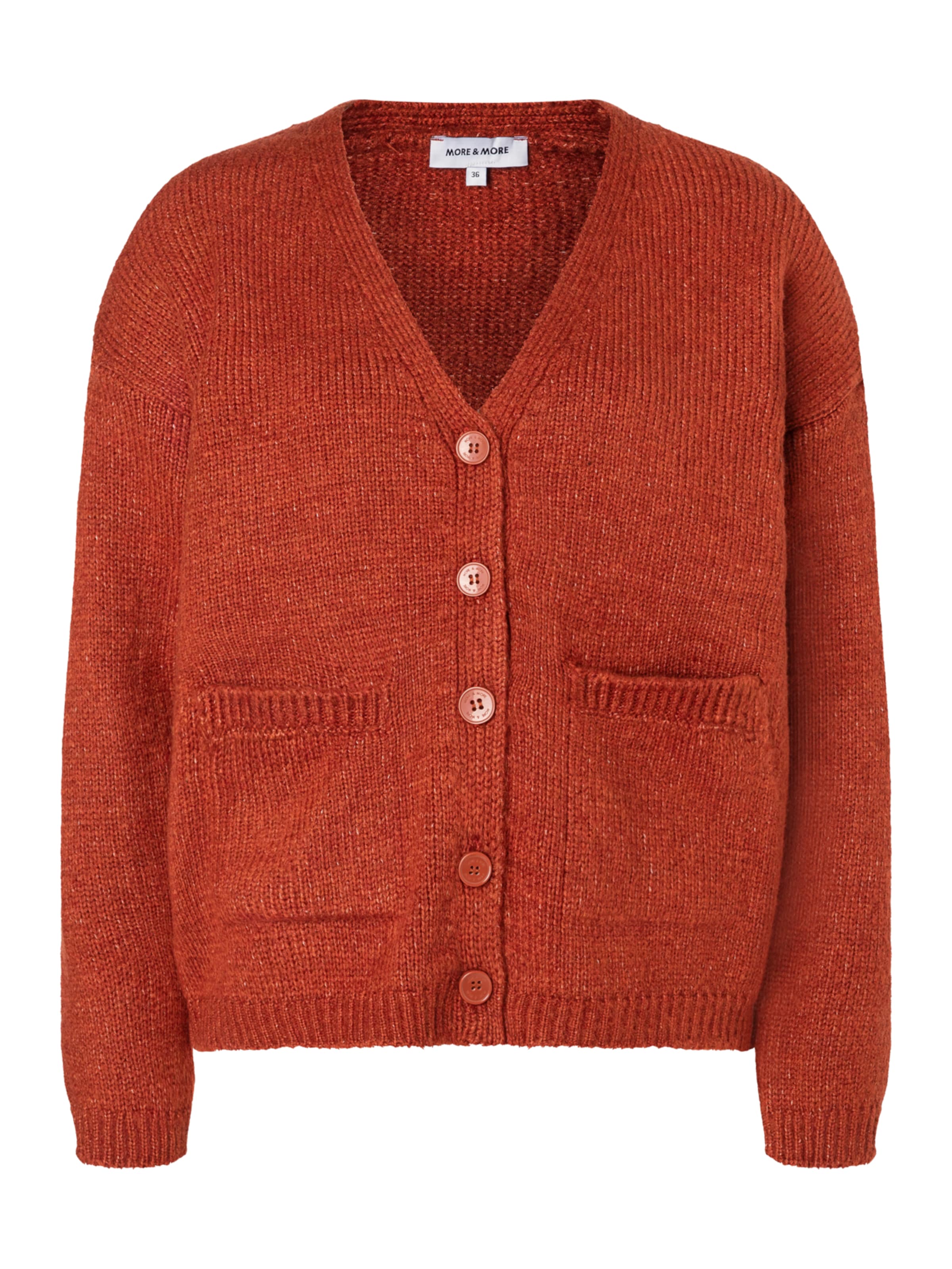MORE & MORE Strickjacke in Orange: Vorderseite