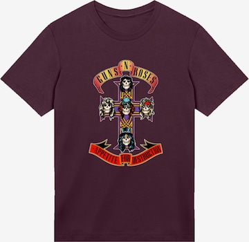 F4NT4STIC T-Shirt 'Guns 'n' Roses Appetite For Destruction' in Braun: Vorderseite