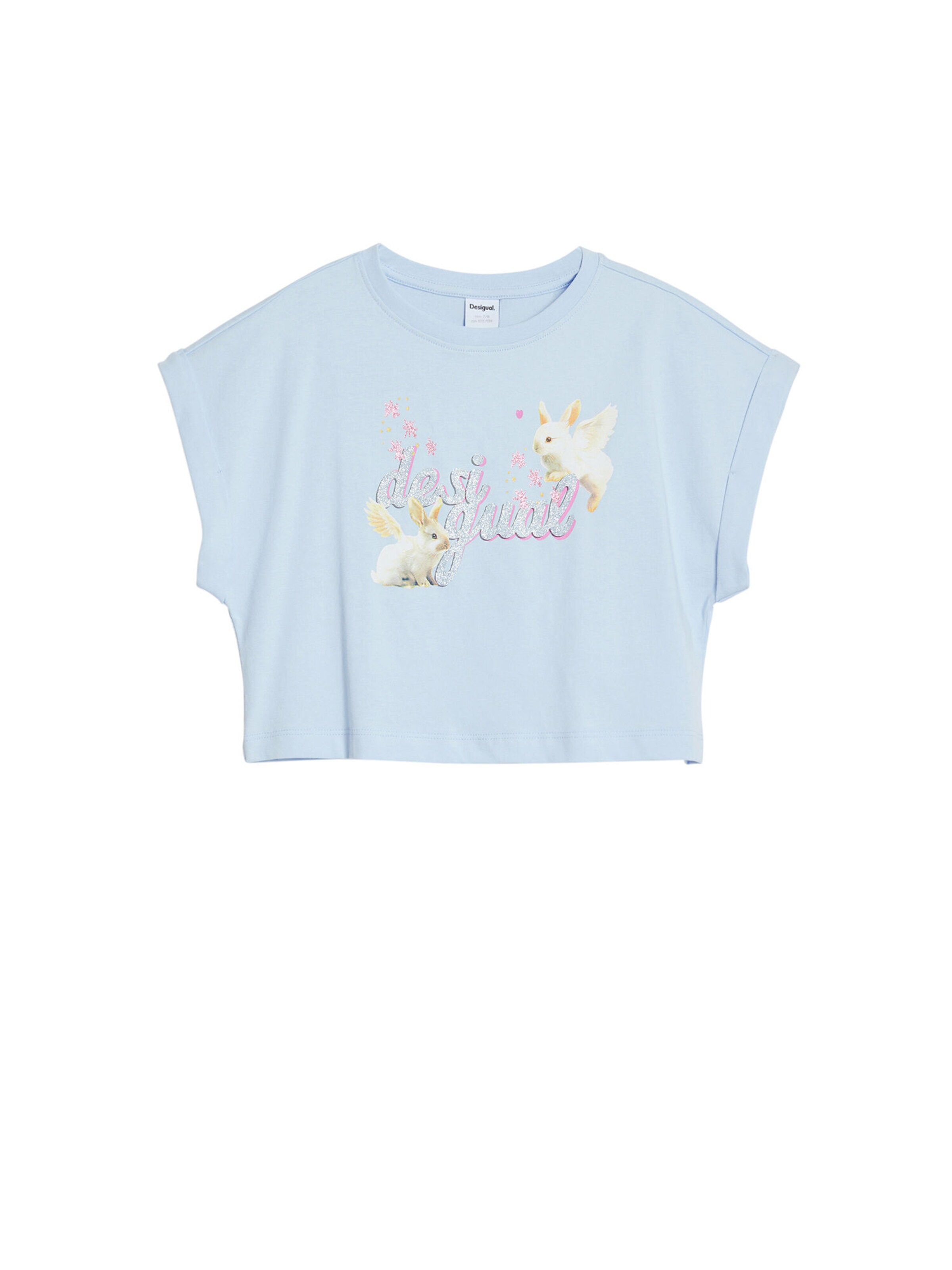 Tricou de la Desigual pe albastru: față