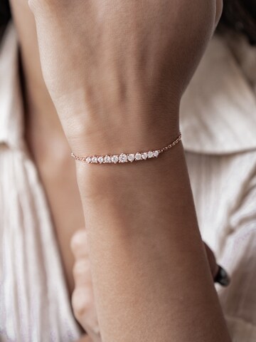 Hey Happiness Bracelet 'Tennis Glow' in Gold: front