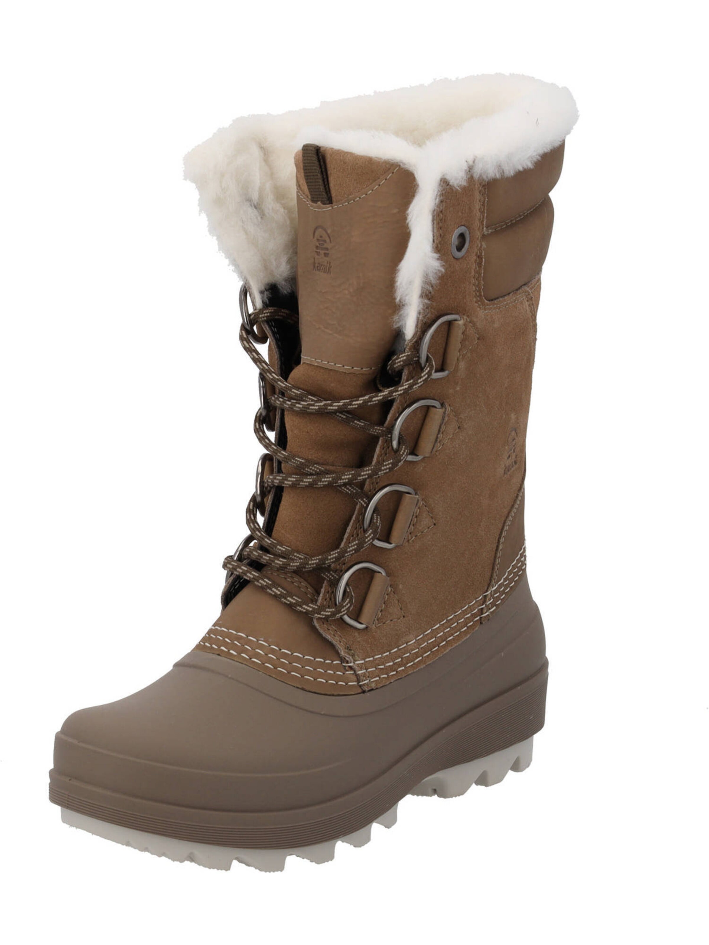 Kamik Schnürstiefel 'WK2429C-FOS LAUREN' in Braun: Vorderseite