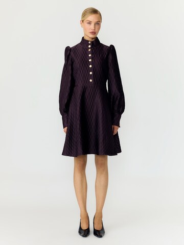 YAS - Vestido camisero 'YASRIPPLE' en lila: frente