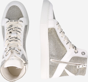 Zadig & Voltaire High-Top Sneakers in Silver