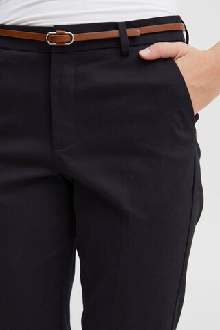 Effilé Pantalon à plis Oxmo en noir
