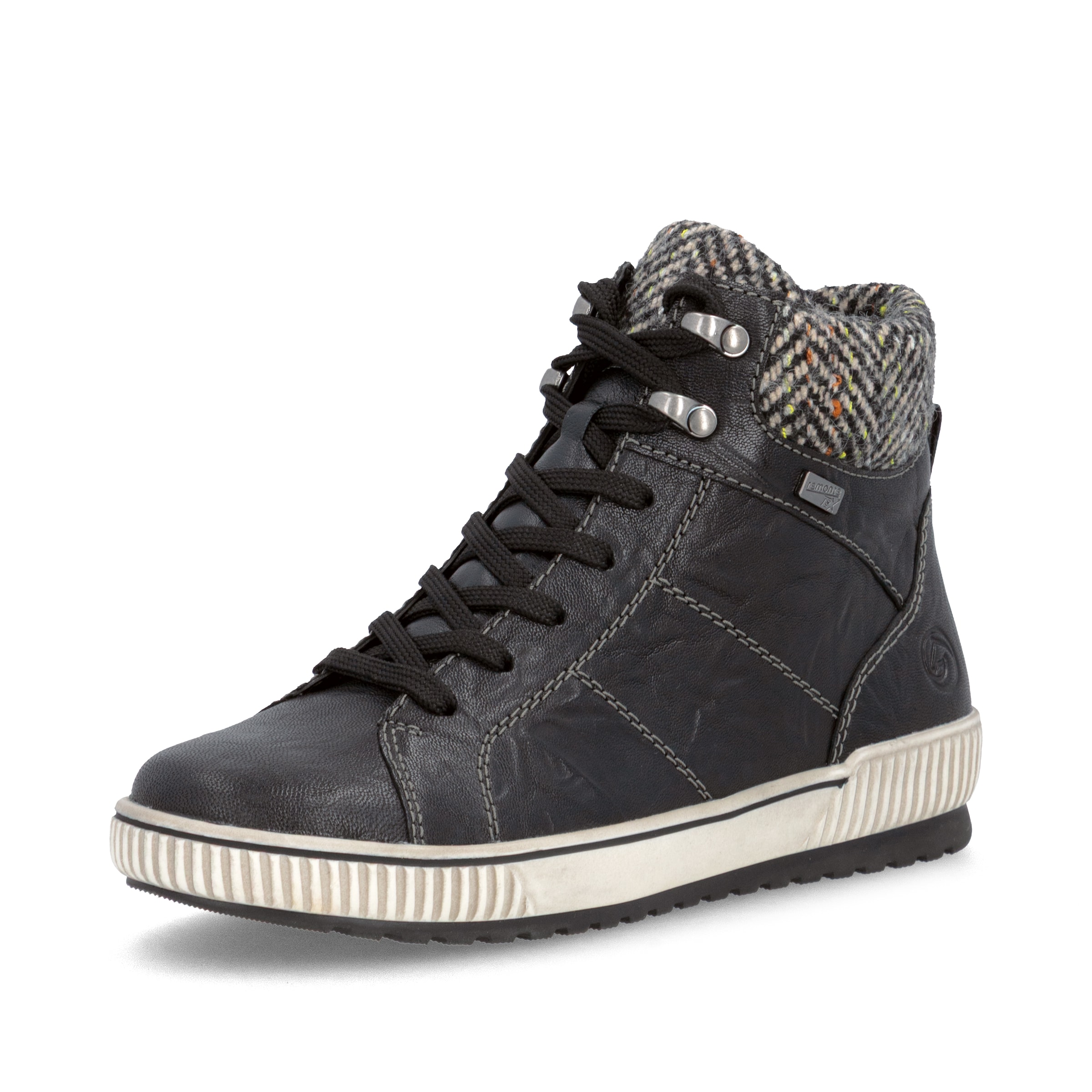 Bottines à lacets ' D0784 ' REMONTE en noir : devant