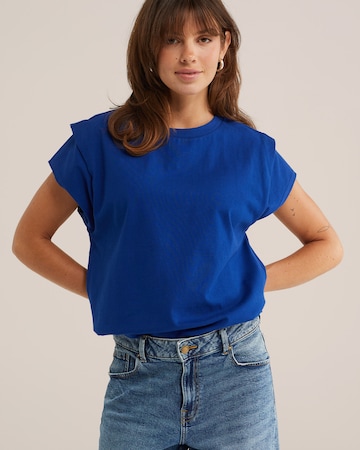 WE Fashion - Camiseta en azul: frente