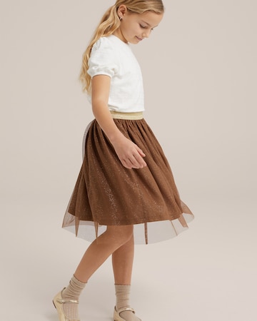 WE Fashion Sukně – hnědá