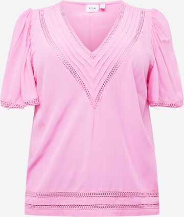 EVOKED Blouse 'Visia' in Roze: voorkant