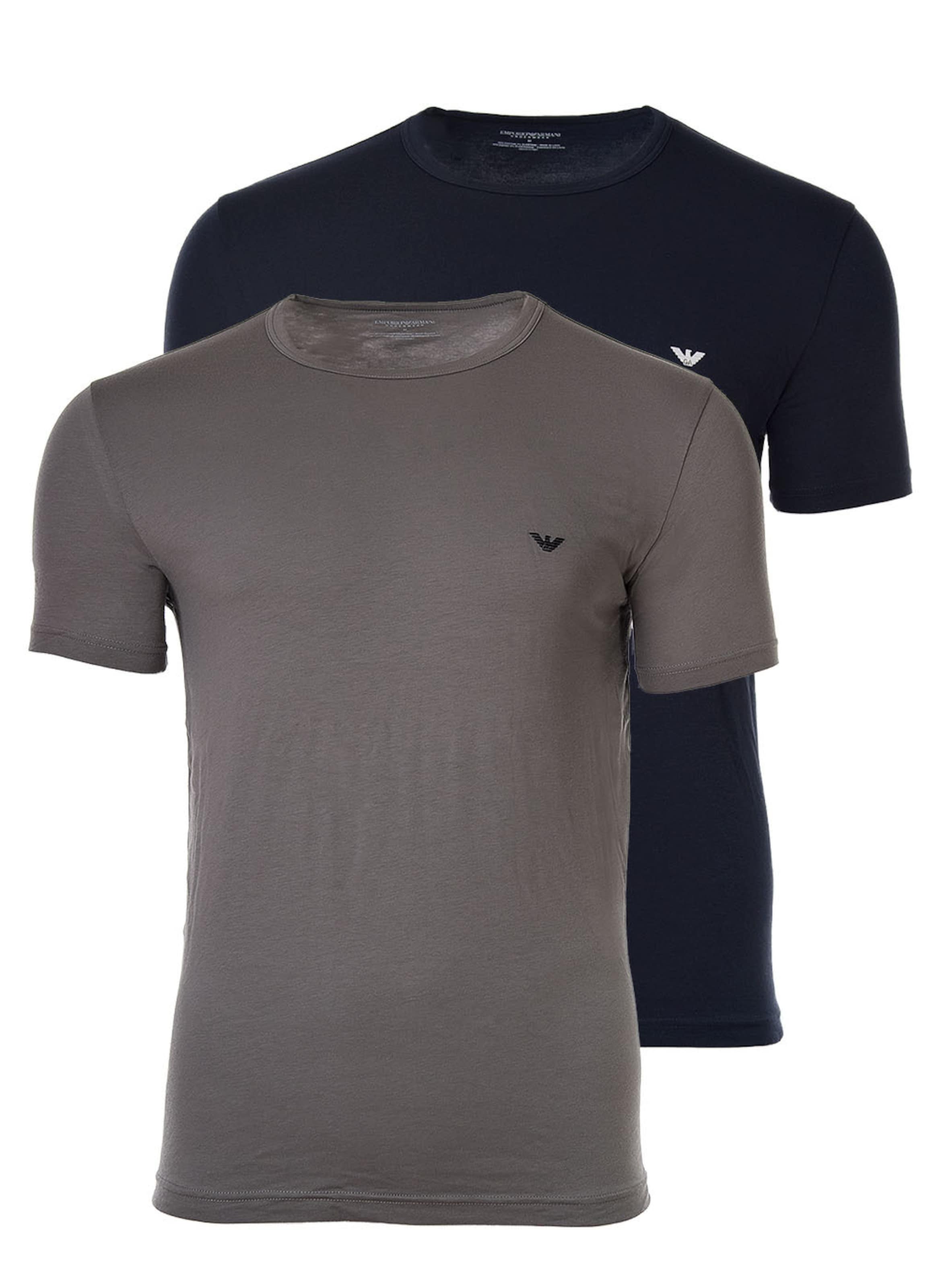 Emporio Armani - Camiseta en azul: frente