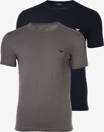 T-Shirt Emporio Armani en bleu : devant