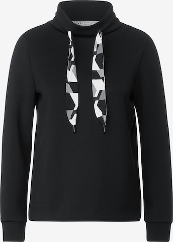 CECIL Sweatshirt in Black: front