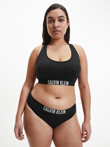 Calvin Klein Swimwear Plus Bralette Bikini Top in Black