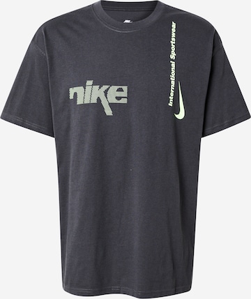 Nike Sportswear Tričko 'M90 SWOOSH' - Sivá: predná strana