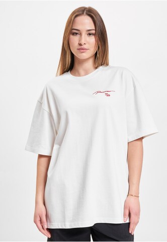 ROCAWEAR Oversized shirt 'Crown' in White: front