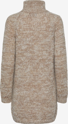 PIECES Knit dress 'NOMANA' in Brown