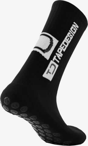 Tapedesign Athletic Socks in Black: front