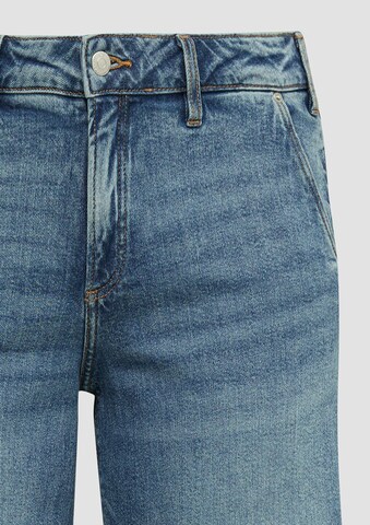 QS Wide Leg Jeans in Blau