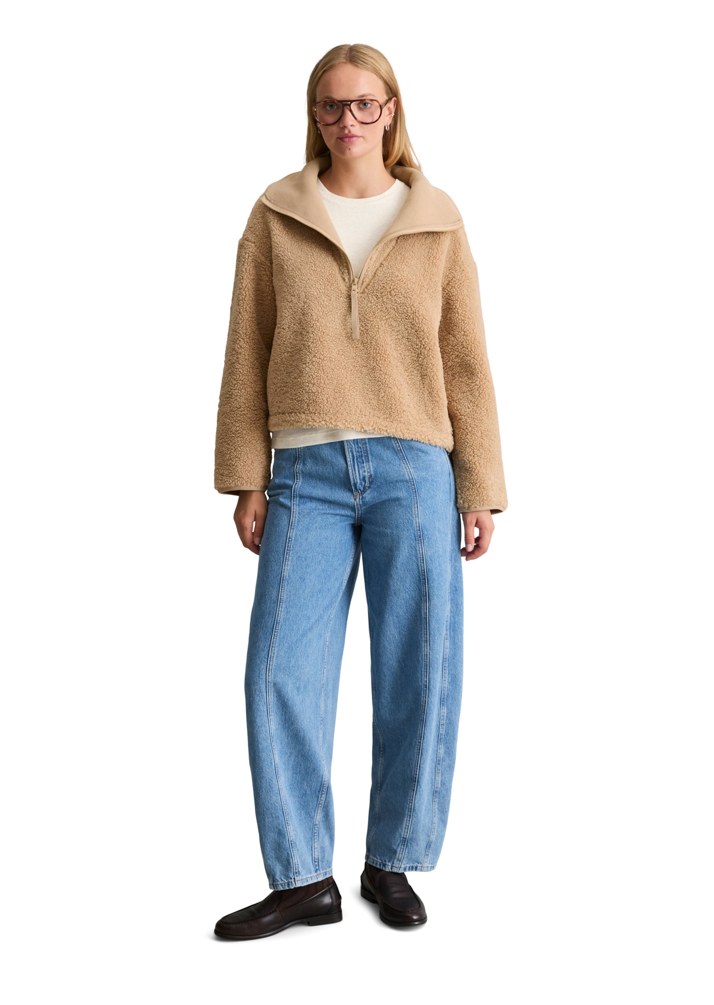 Marc O'Polo DENIM Trui in Beige: voorkant