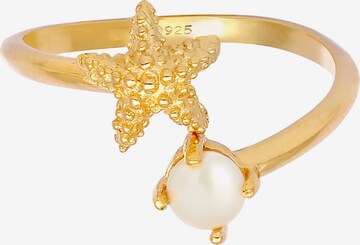 ELLI Ring Perle, Seestern in Gold