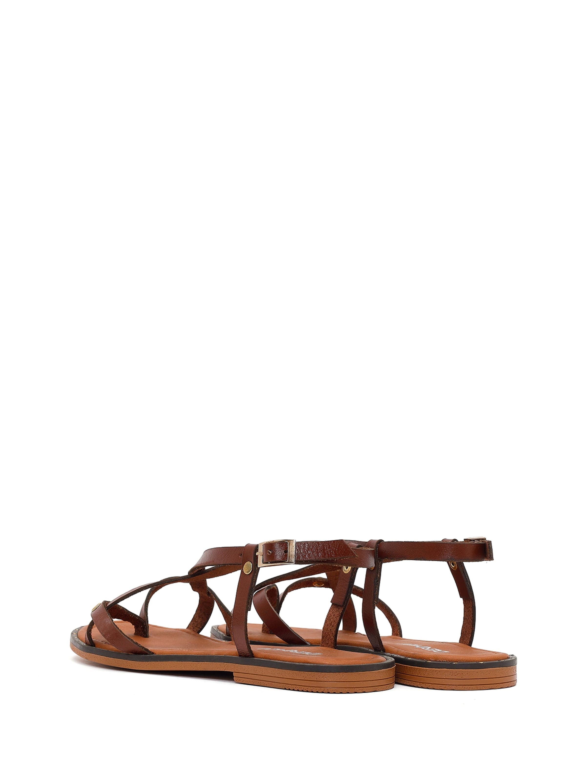 Derimod T-bar sandals in Brown