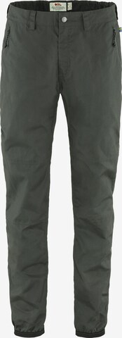 Fjällräven Regular Outdoor Pants 'Vardag' in Grey: front