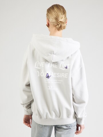 Pegador - Sudadera con cremallera 'NORIA' en gris: frente