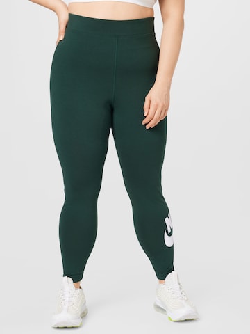 Nike SportswearTajice - zelena boja: prednji dio