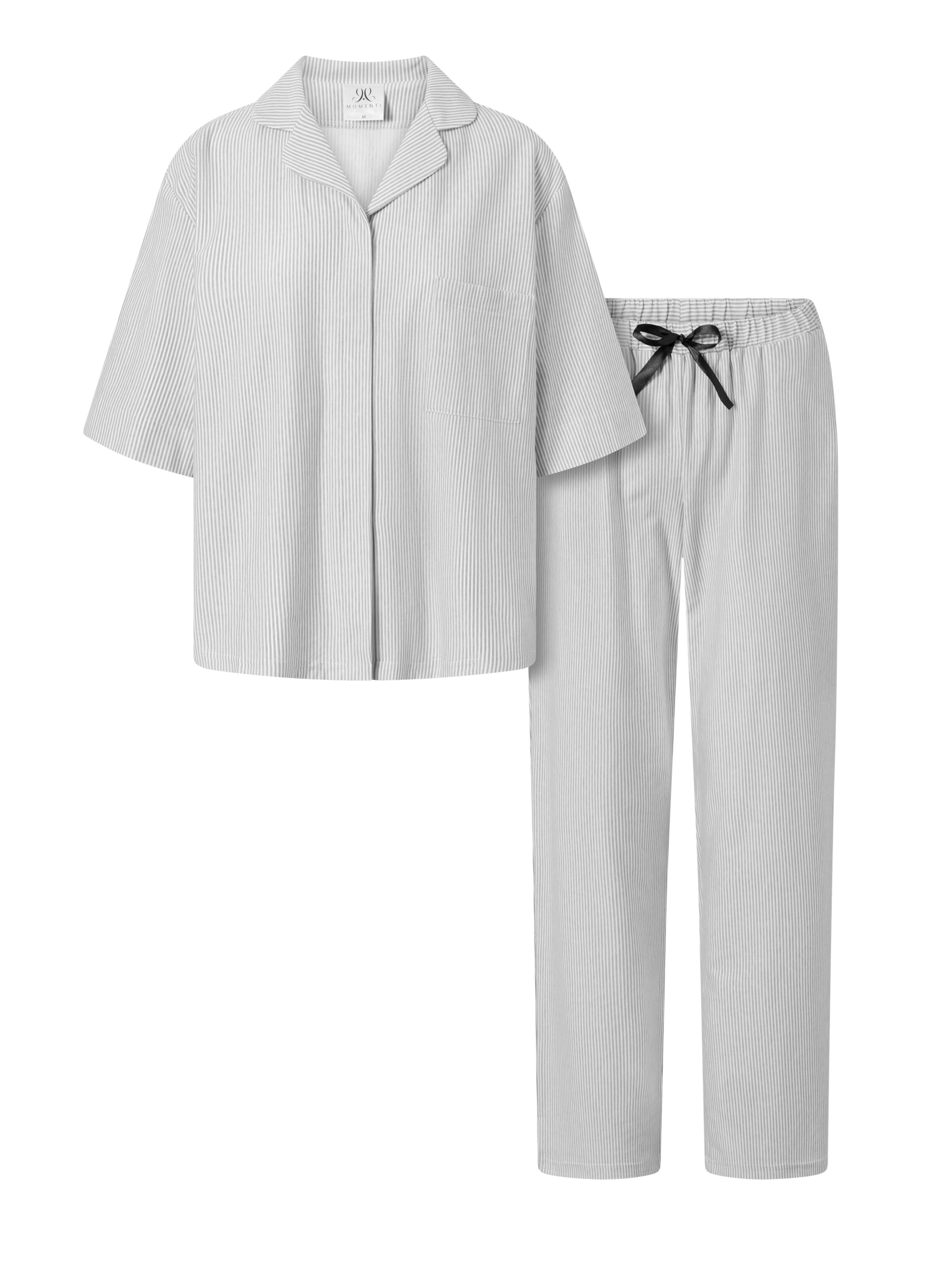 Momenti Per Me Pyjama 'Alessia'‌‌‌‌‌‌‌‌‌ in Grau: Vorderseite