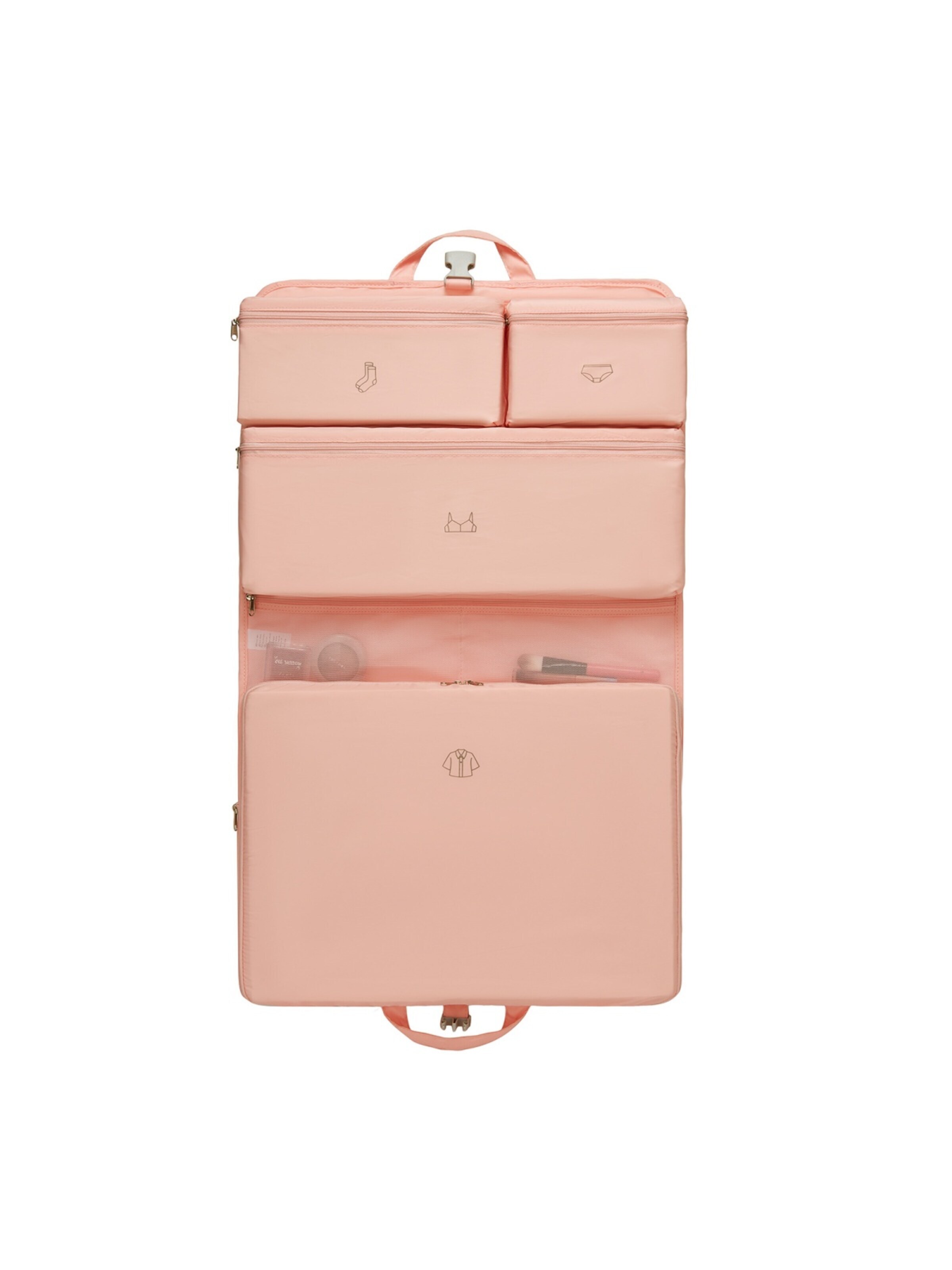 Kono Travel Bag in Pink: front