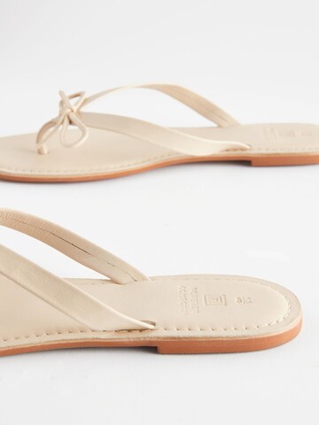 Next T-Bar Sandals in Beige