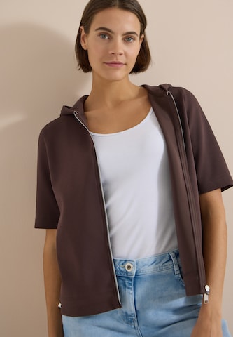 CECIL Knit Cardigan in Brown: front
