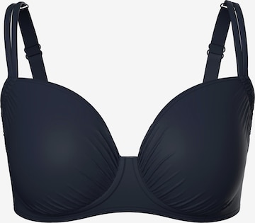 Ulla Popken Bustier BH in Blauw: voorkant