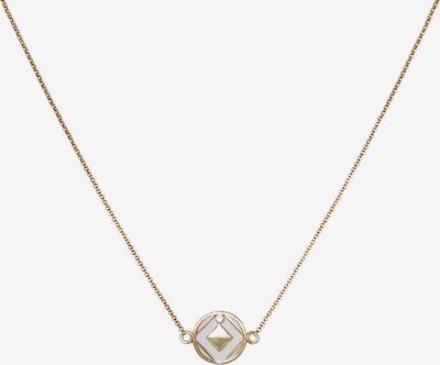 Zoccai Kette in gold / weiß, Produktansicht