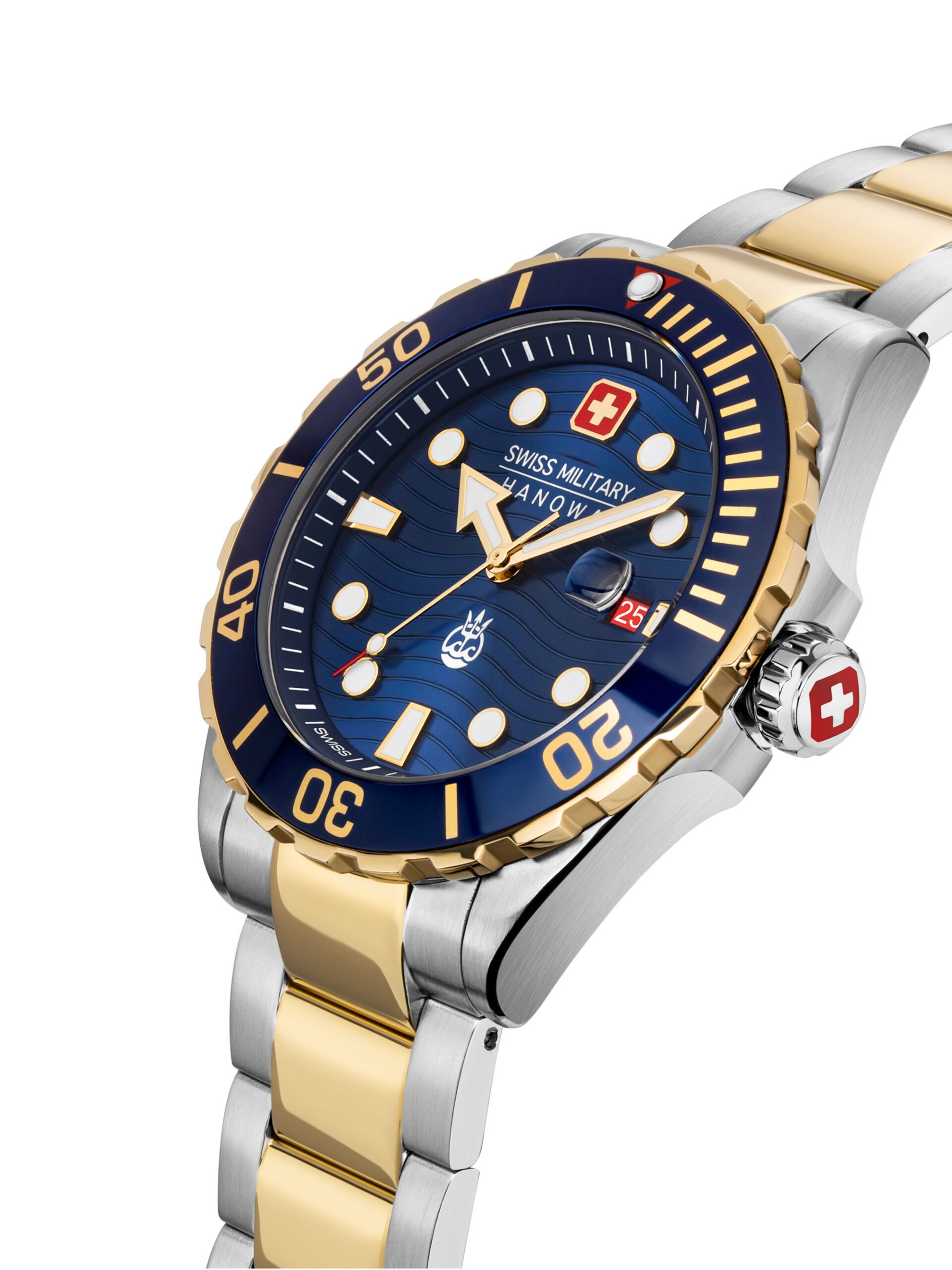 SWISS MILITARY HANOWA Analog watch 'Offshore Diver II' in Gold