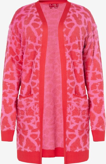 swirly Strickjacke in pink / rot, Produktansicht