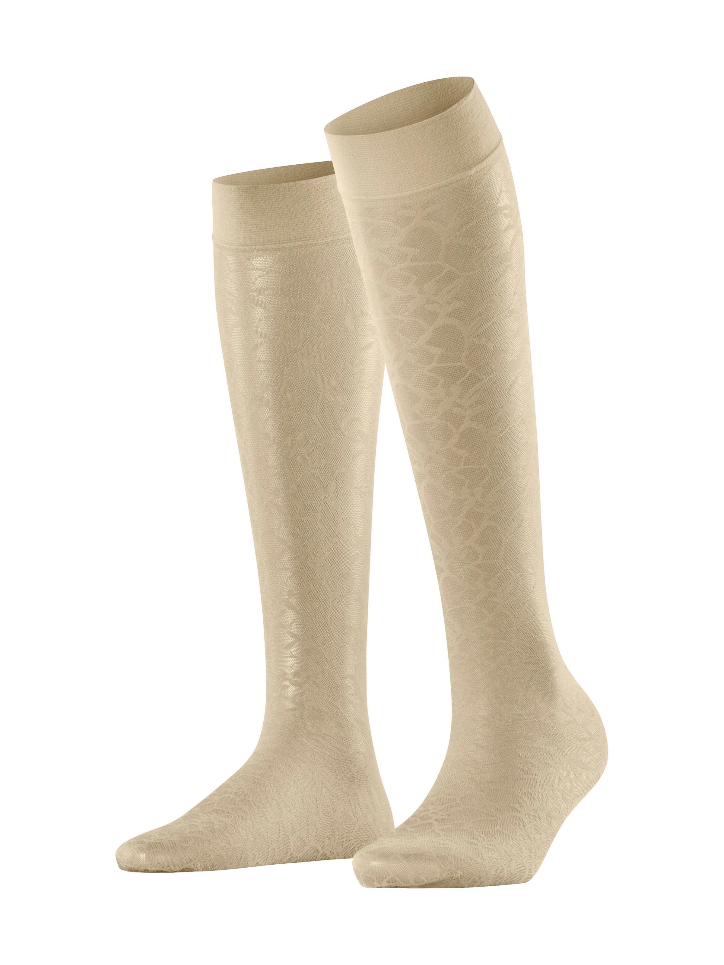FALKE Overknee Strümpfe 'Soft Spell'‌‌‌‌‌‌‌‌‌‌ in Beige: Vorderseite