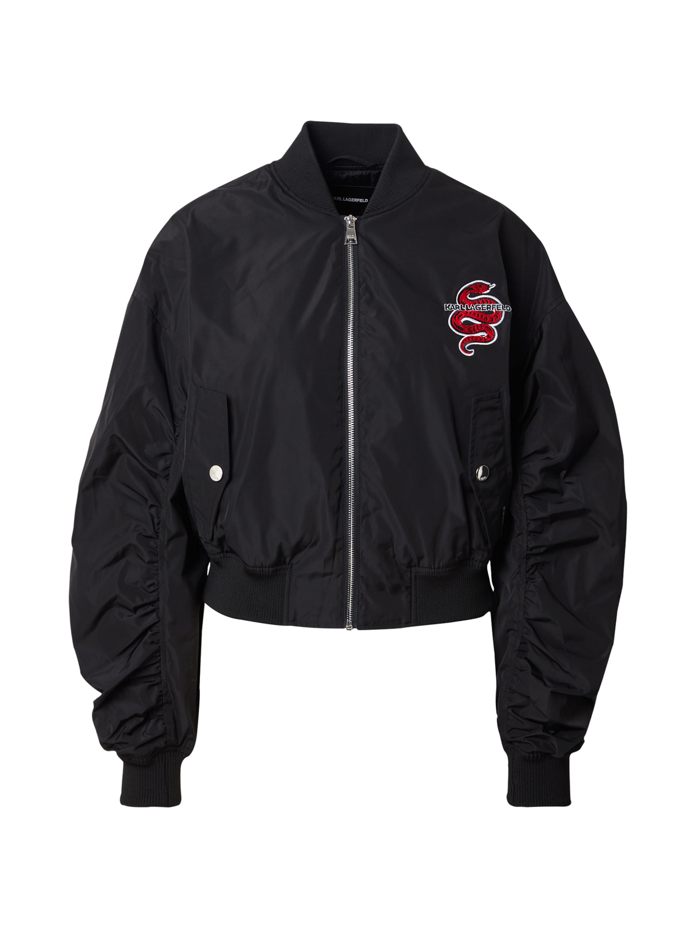 Karl Lagerfeld Jacke in Schwarz: Vorderseite