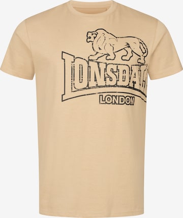 LONSDALE Футболка 'Langsett' в Бежевый: спереди