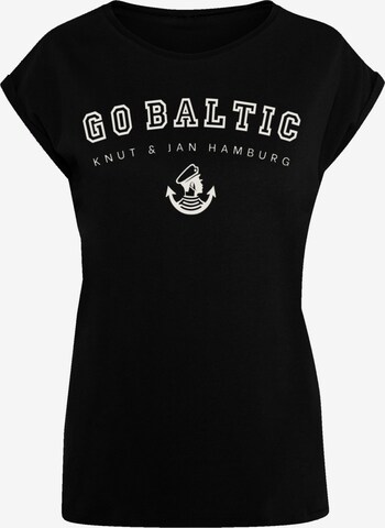F4NT4STIC Shirt 'Go Baltic' in Zwart: voorkant
