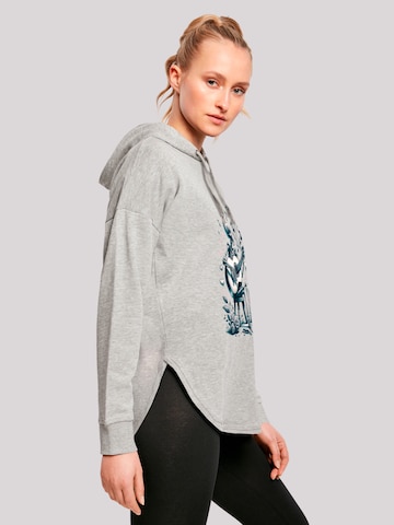 F4NT4STIC Sweatshirt 'Skelett spielt Gitarre, Musik, Liebe' in Grijs