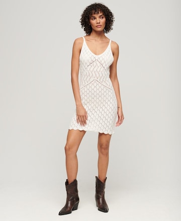 Superdry Summer Dress in White: front