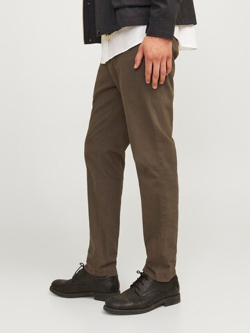 JACK & JONES Slimfit Chino kalhoty 'JJIMarco JJDave' – hnědá