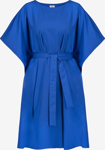 Karko Oversized jurk ' ROLANDA ' in Blauw: voorkant