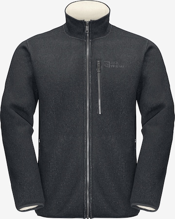 JACK WOLFSKIN Funktionele fleece-jas 'Robson Fjord' in Grijs: voorkant