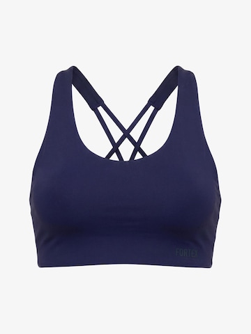 Fortex Fitness Classic Sports bra 'Everyday' in Blue: front